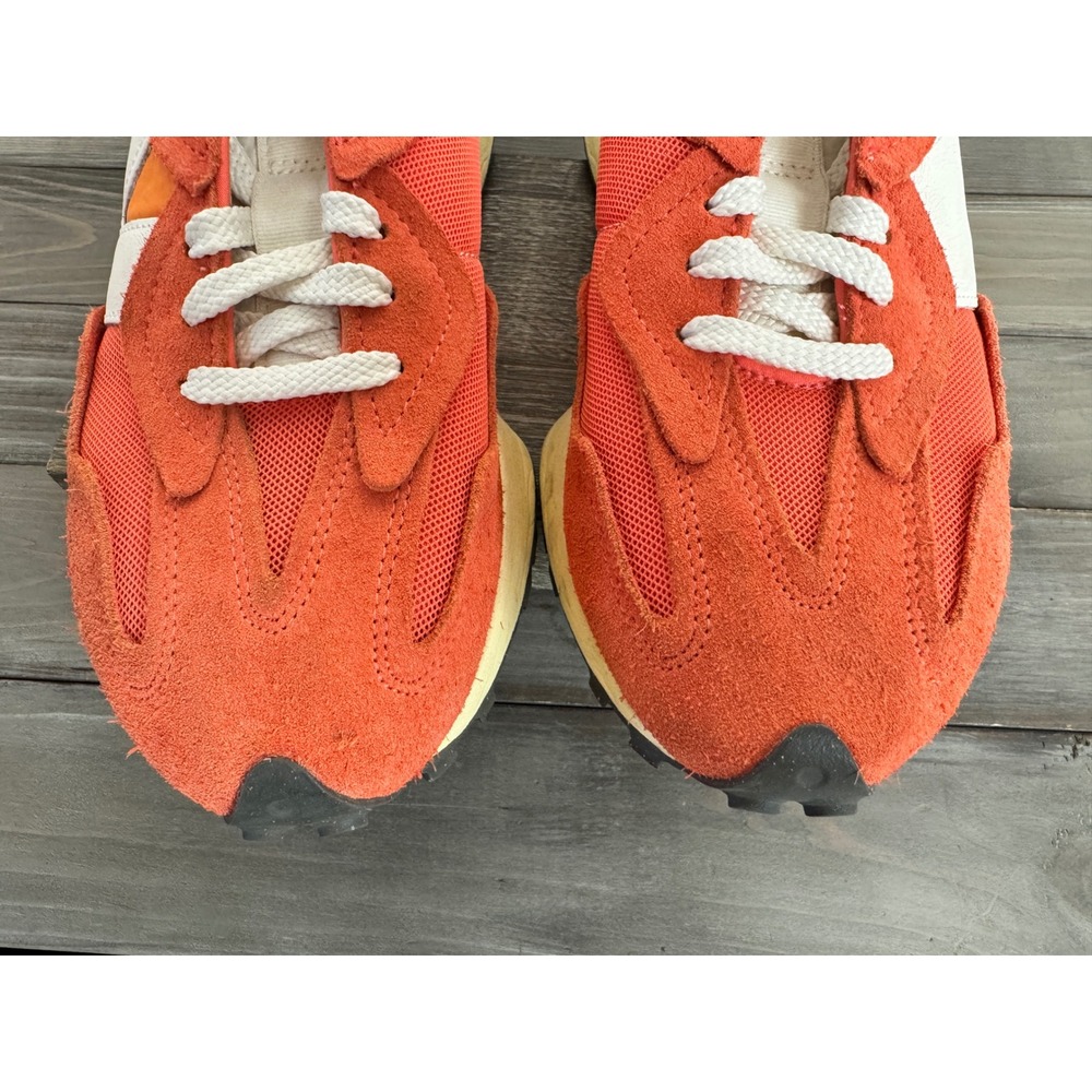 New Balance 327 Orange White Suede Sneakers U327WRC Mens 9 Womens 10.5 - Picture 13 of 15